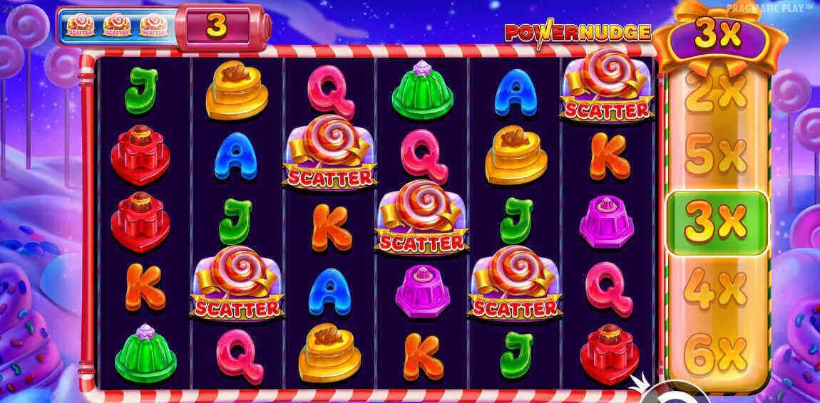 Sweet Powernudge wilds, bonuses and free spins