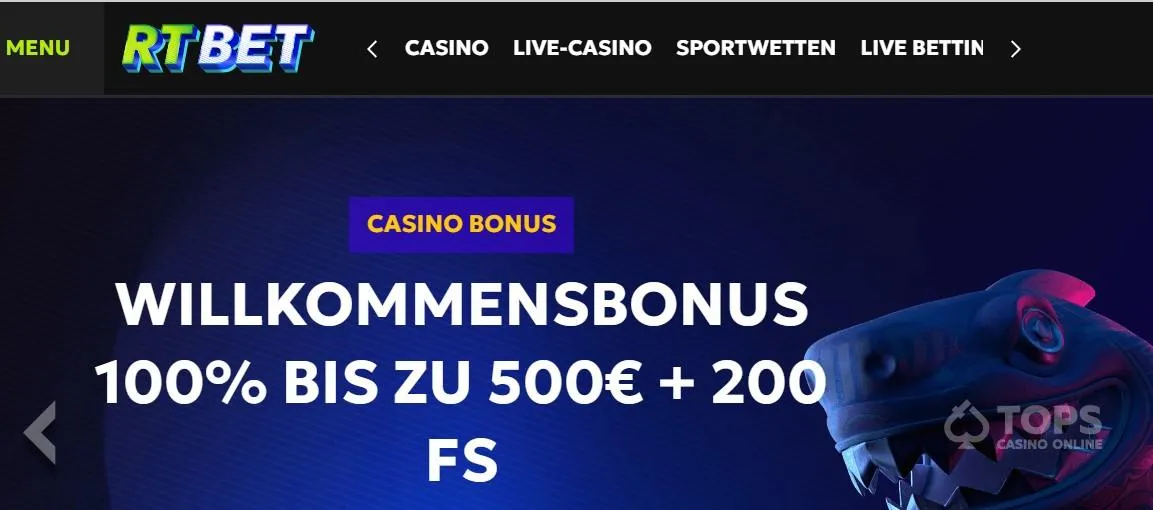 RT Bet Casino Bonus