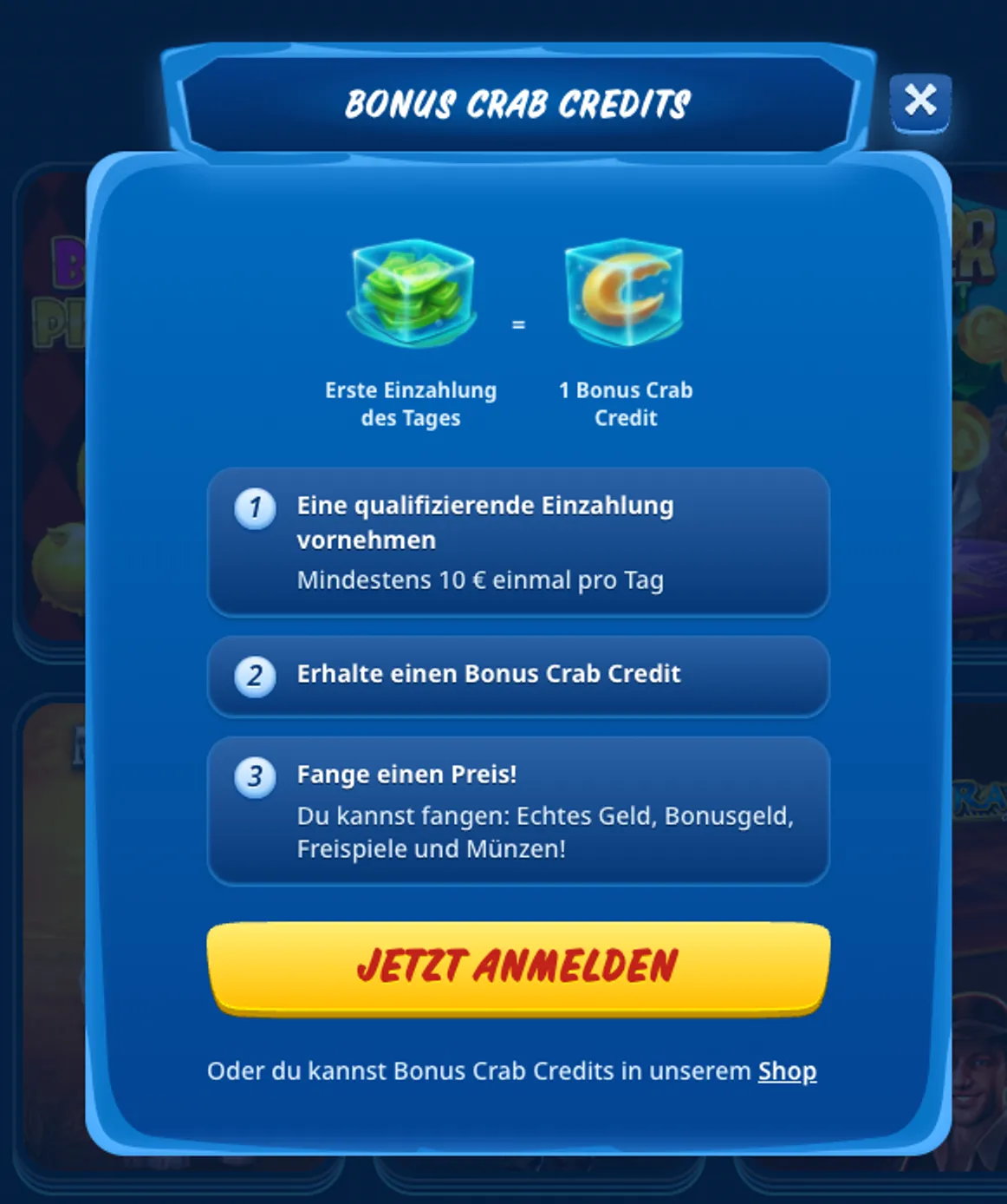 SG Casino Bonus Krabbe