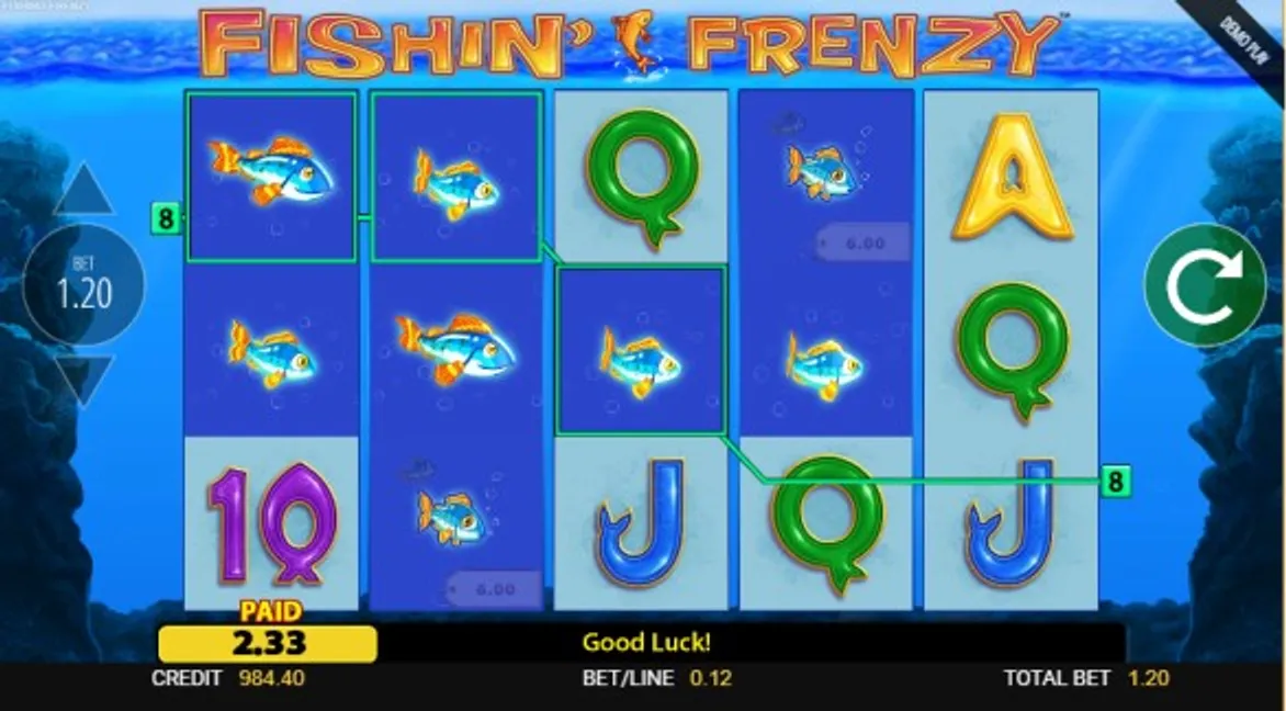 Fishin frenzy match