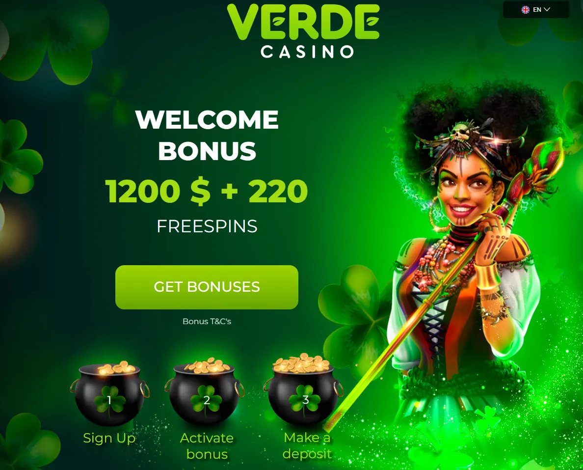 Verde казино приветственный бонус