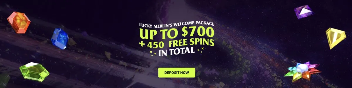 Lucky Merlin Casino uuden pelaajan bonus