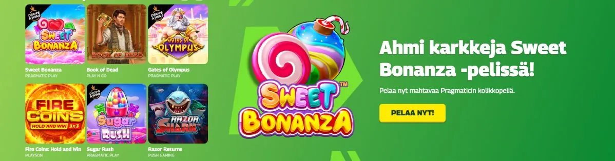 InstaWin Casino Sweet Bonanza peli