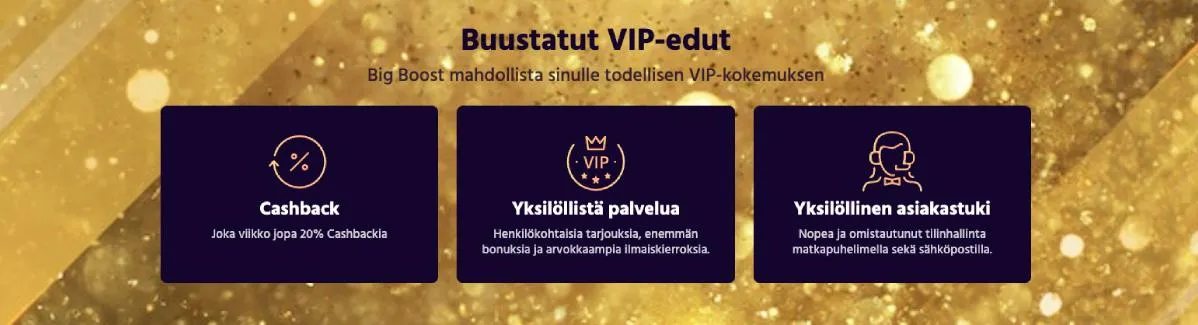 Big Boost Casino VIP-edut