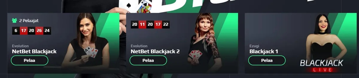 NetBet Casino live pelit