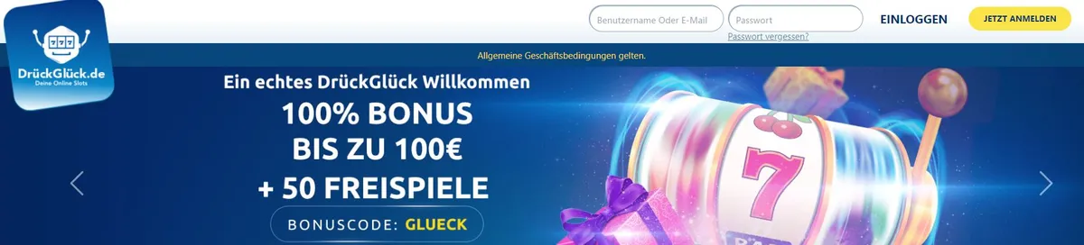 DrückGlück Bonuscode