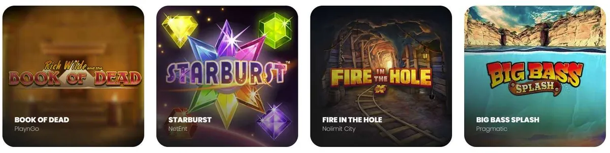 Jeux disponibles au fire vegas casino