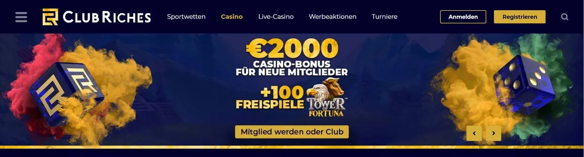 Clubriches Casino Willkommensangebot