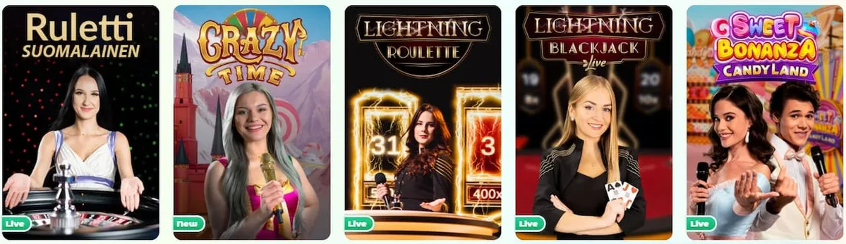 Neon54 Casino livekasino pelit
