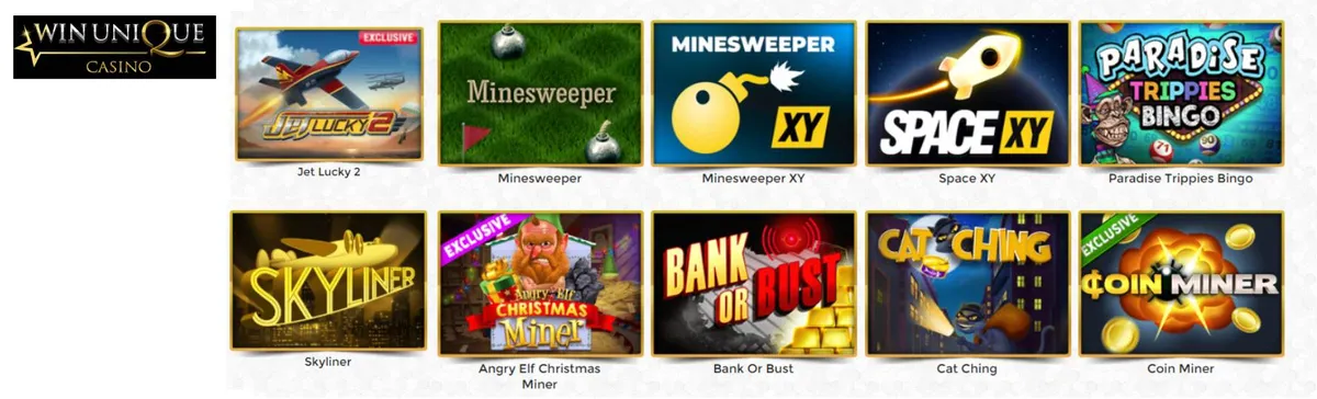 Win unique casino jogos online