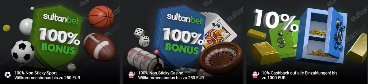 SultanBet Bonus Angebote
