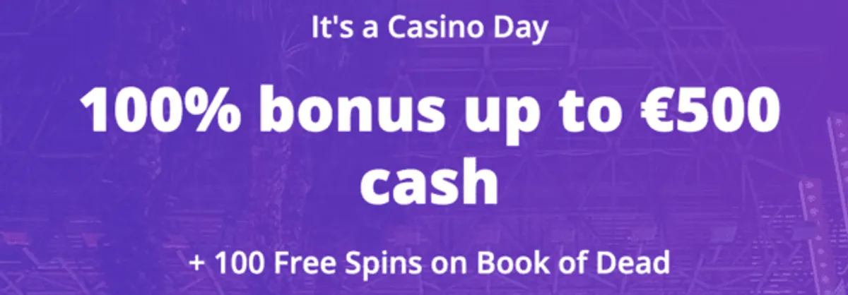 Casino days welcome bonus