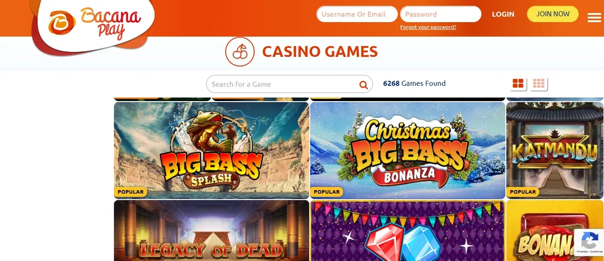 Conoce el catálogo de juegos de BacanaPlay Casino