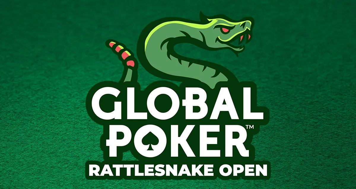 Global Poker Logo presenting Rattlesnake Open