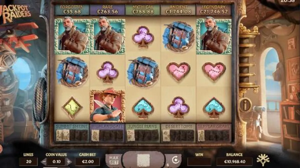 Jackpot Raiders slot wagering details