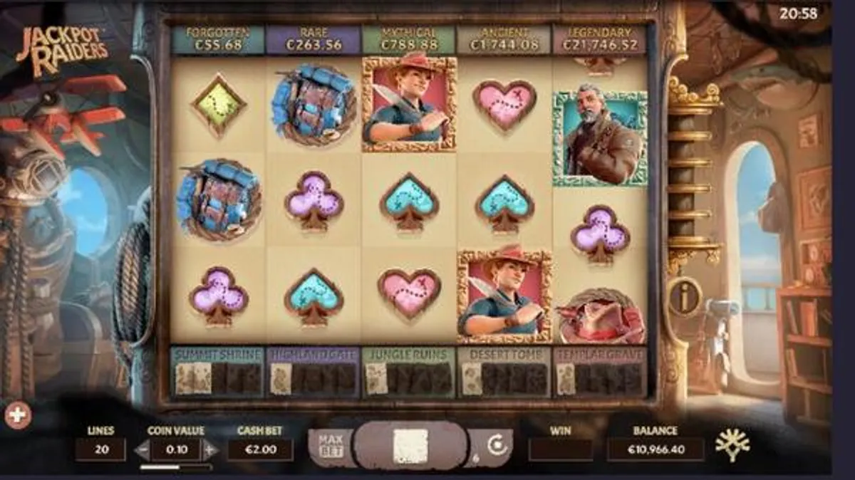 Jackpot Raiders slot bonus frequency