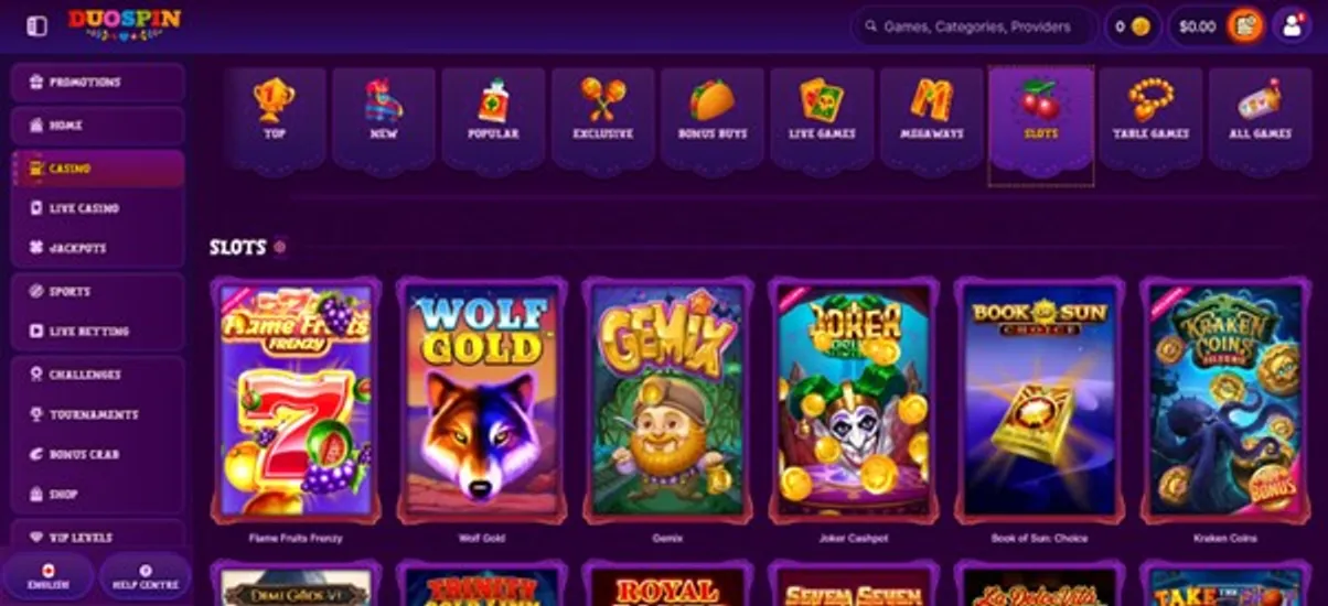 Duospin Casino slots