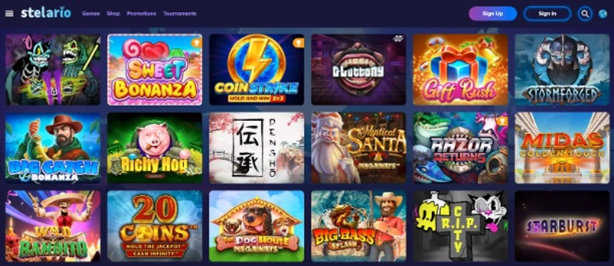 Best slots at Stelario Casino