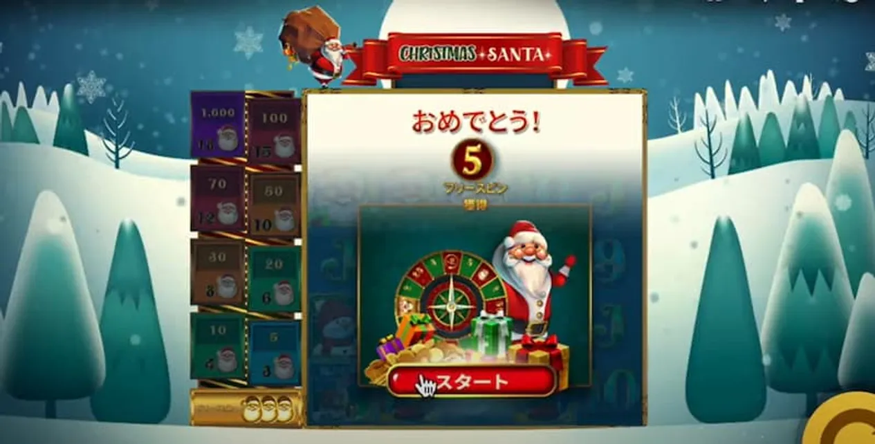おすすめクリスマススロット　クリスマスサンタ