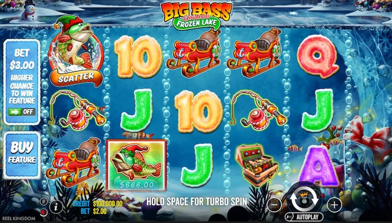 おすすめクリスマススロット　ビッグバスクリスマスフローズンレイク