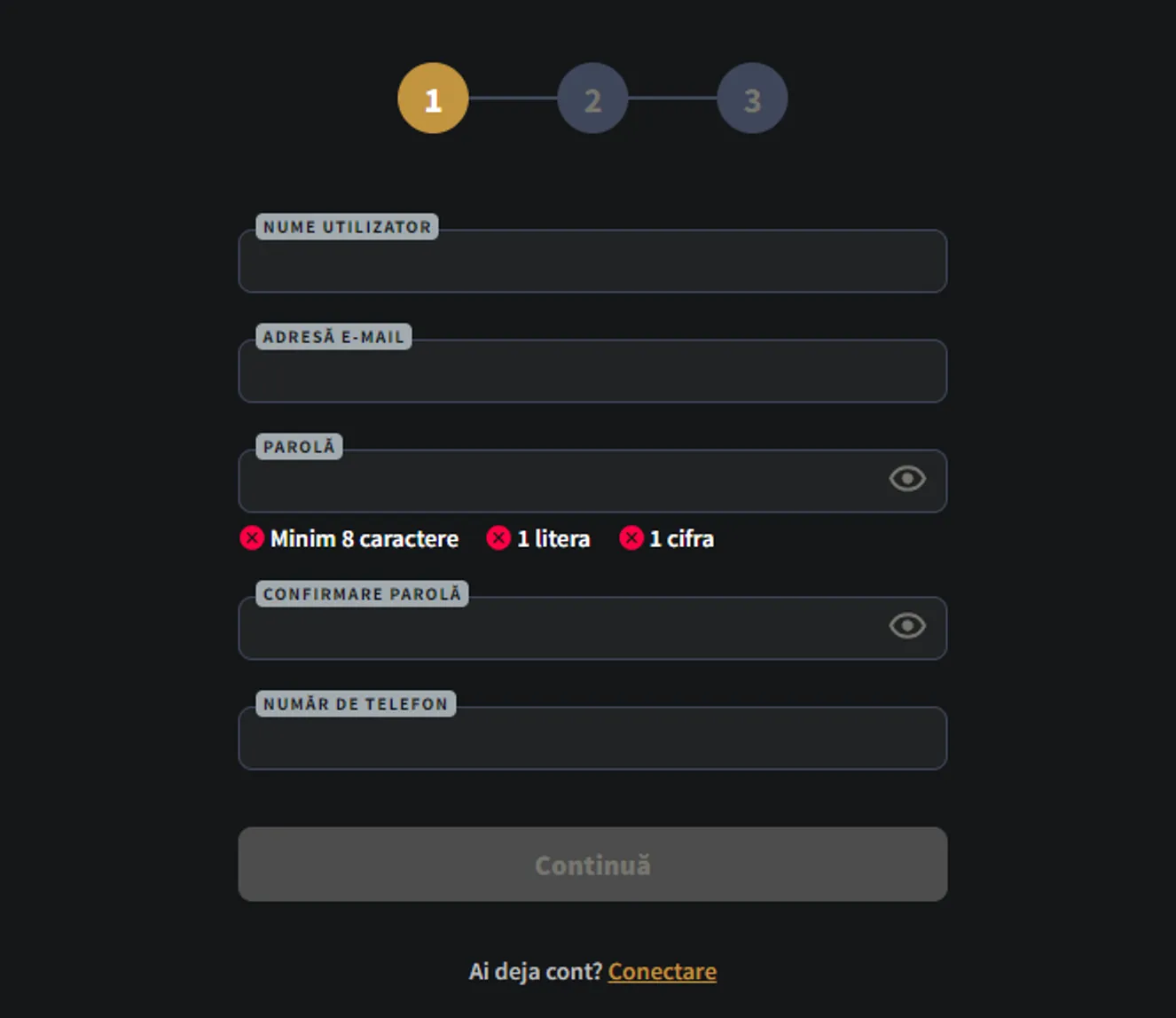 Formula De Înregistrare Conticazino