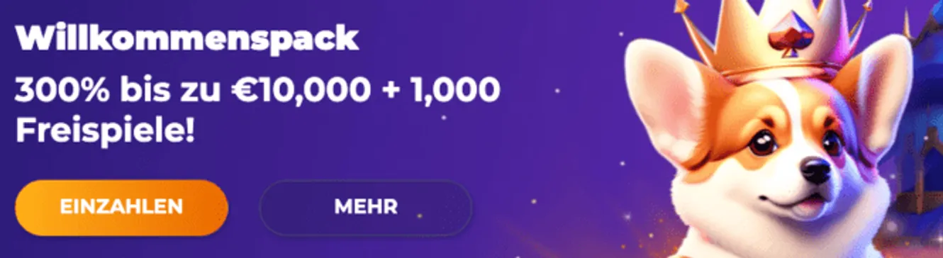Corgi Slot Casino Willkommensbonus