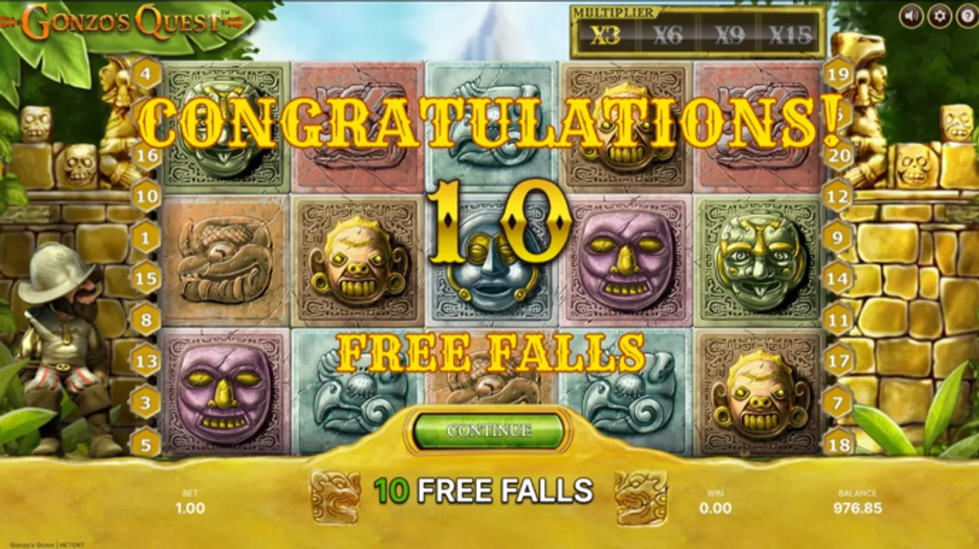 Gonzo's Quest Free Falls