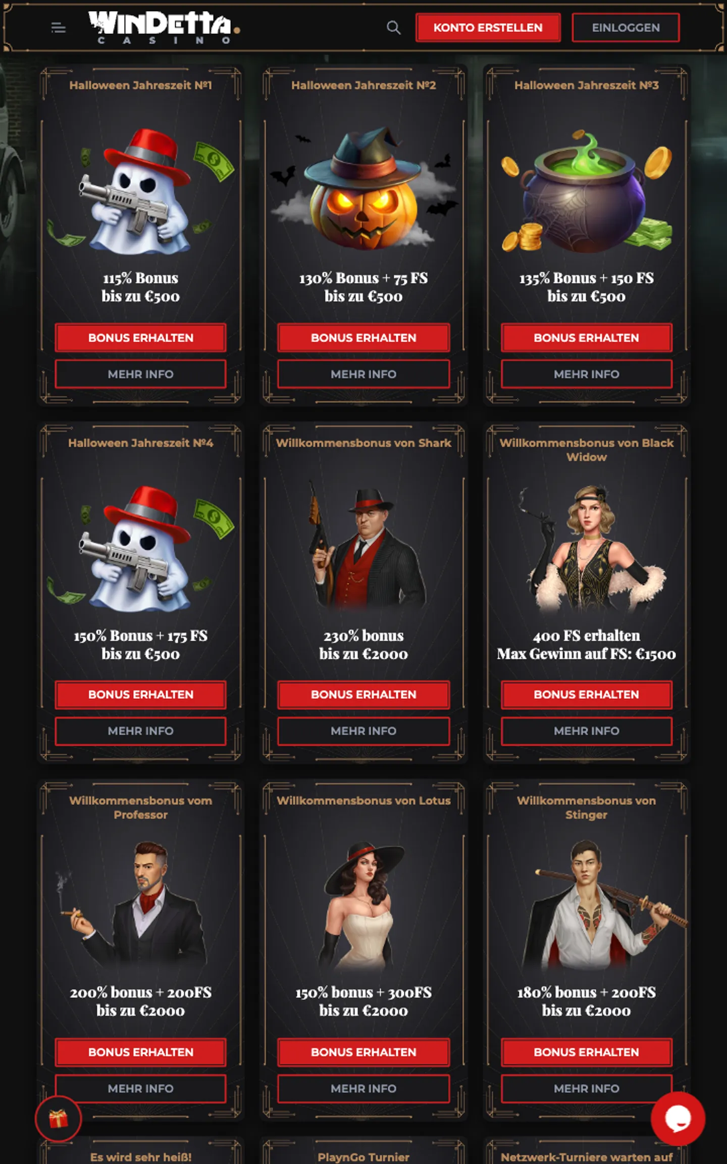 Windetta Casino Bonus