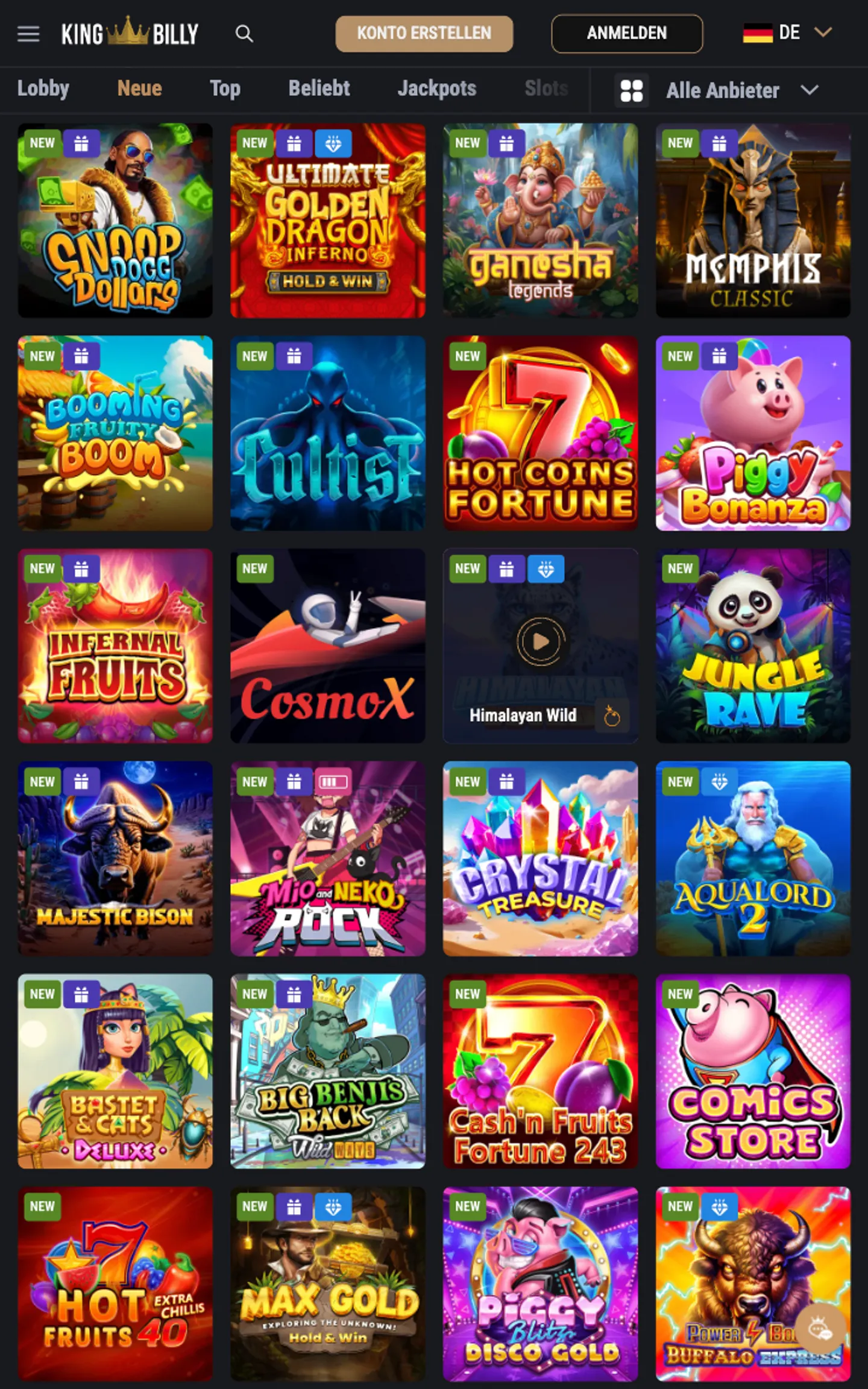 King Billy Casino Slots