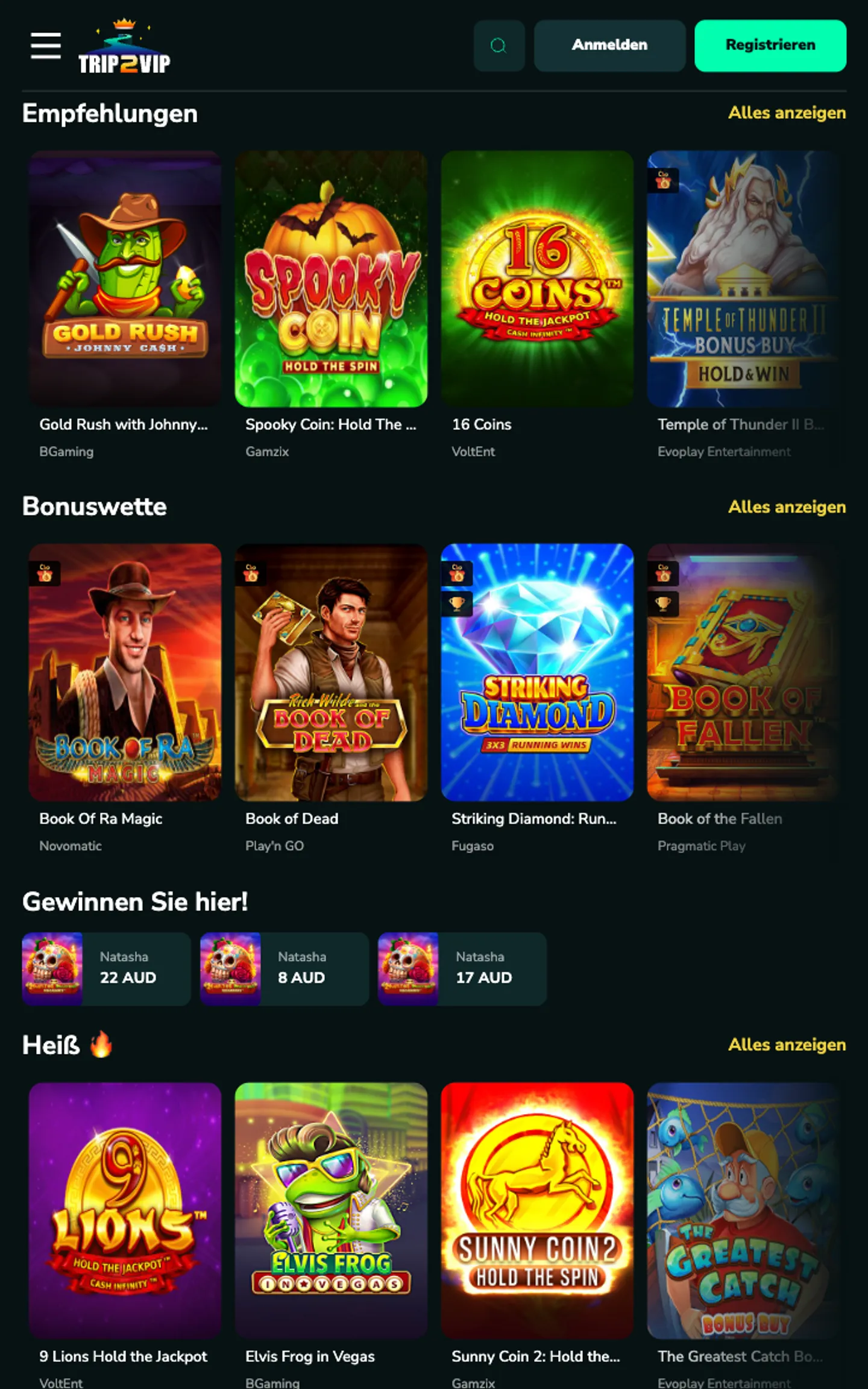 Trip2Vip Casino Slots