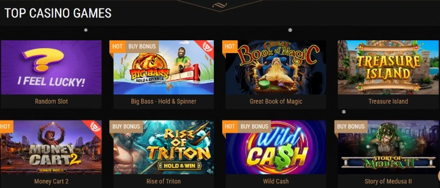 Casino games you can play at King Billy Casino