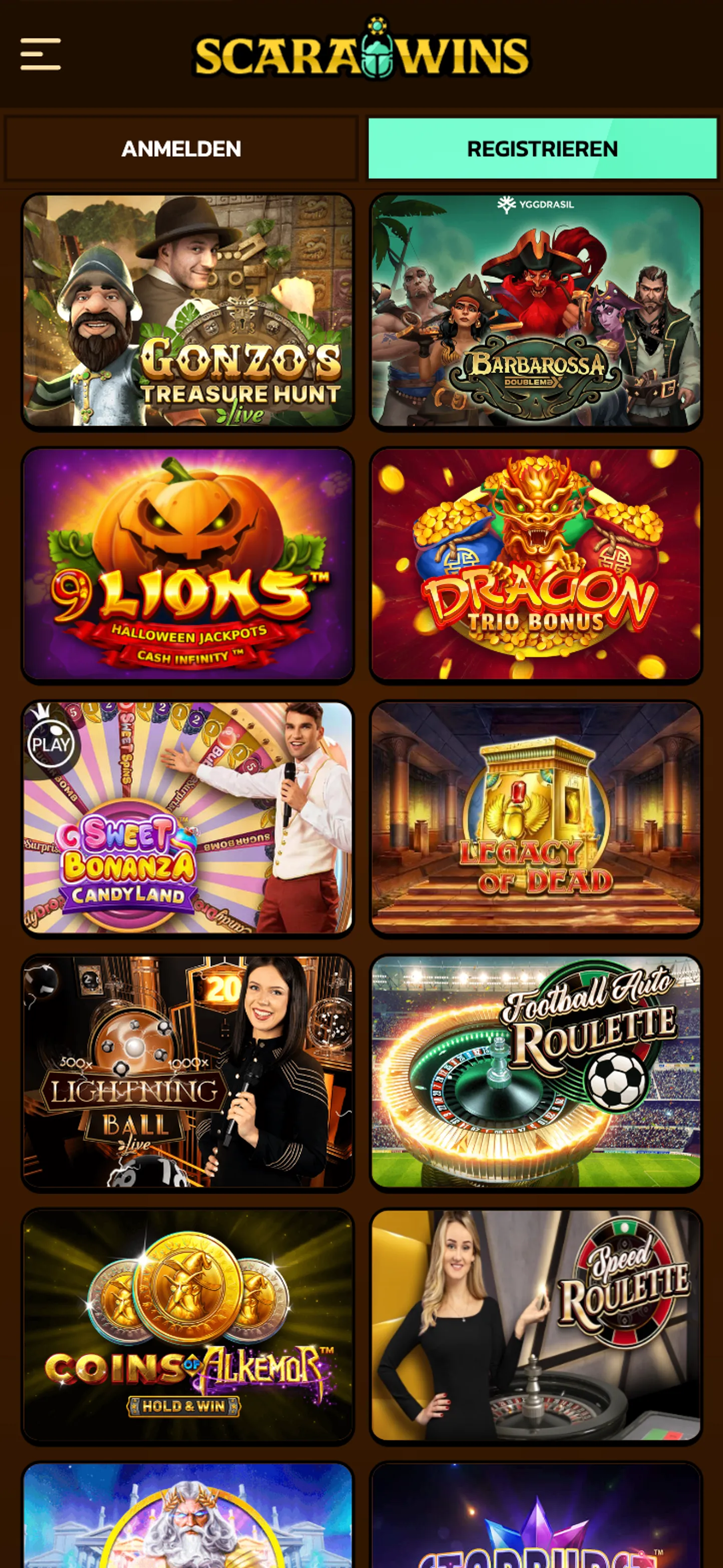 Scarawins Casino Slots