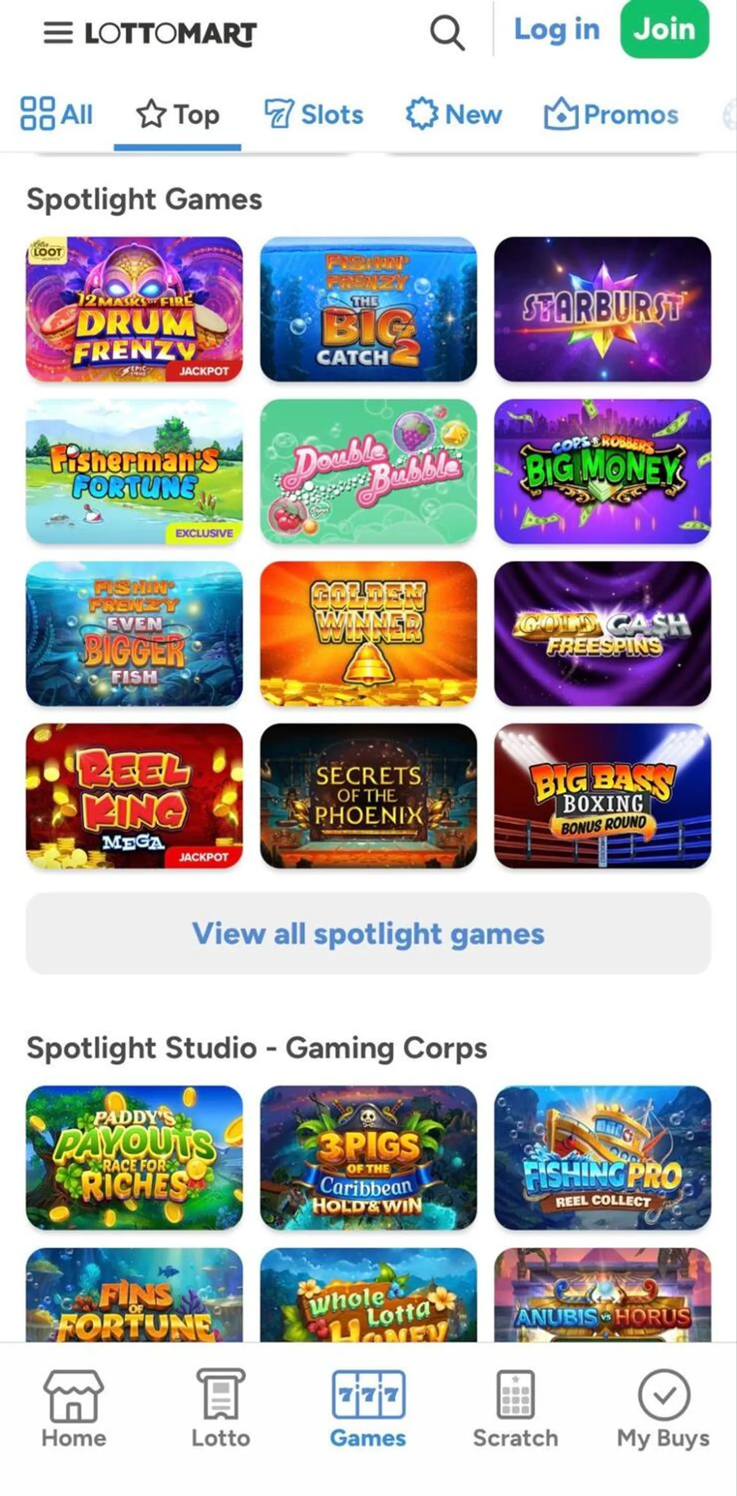 Lottomart casino mobile