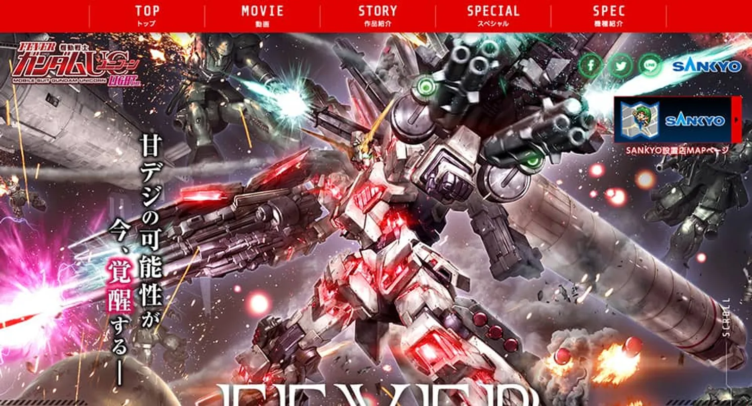 SANKYO｜フィーバー機動戦士ガンダムユニコーン