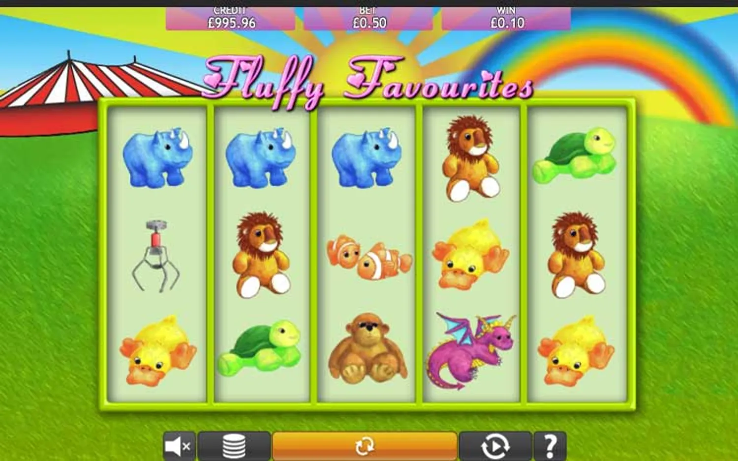 Reels of the Fluffy Favourites slot