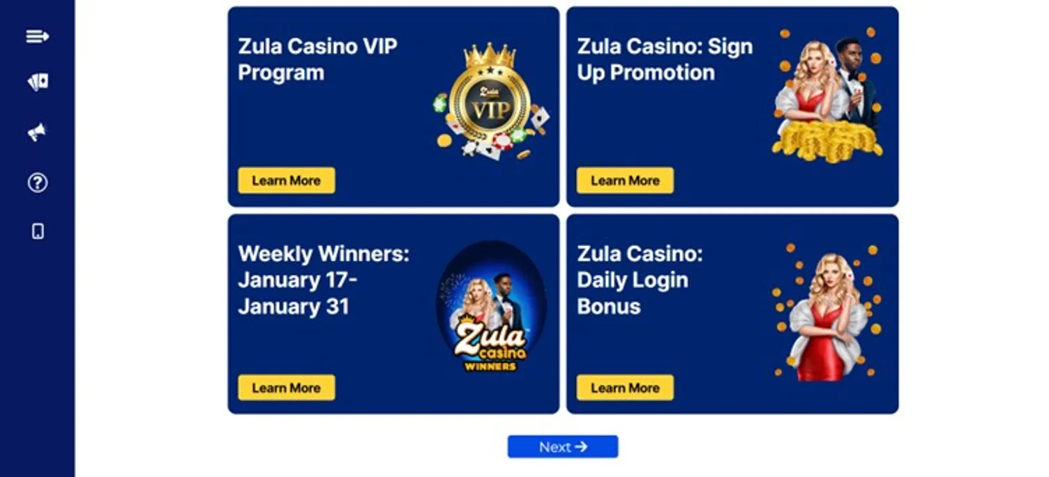 What to expect from Zula Casino's bonus offers?