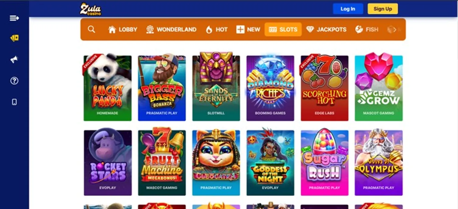 Zula Casino slots