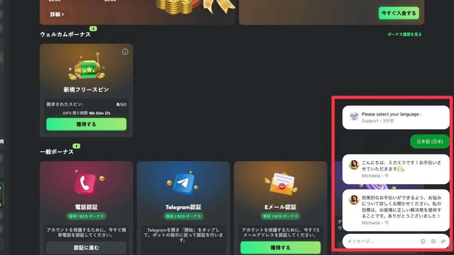 ビーシーゲームのサポート体制