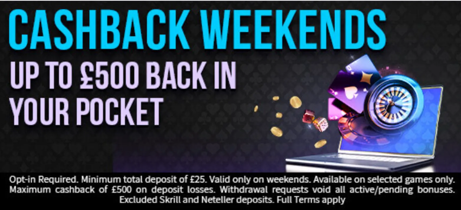 Cashback weekends