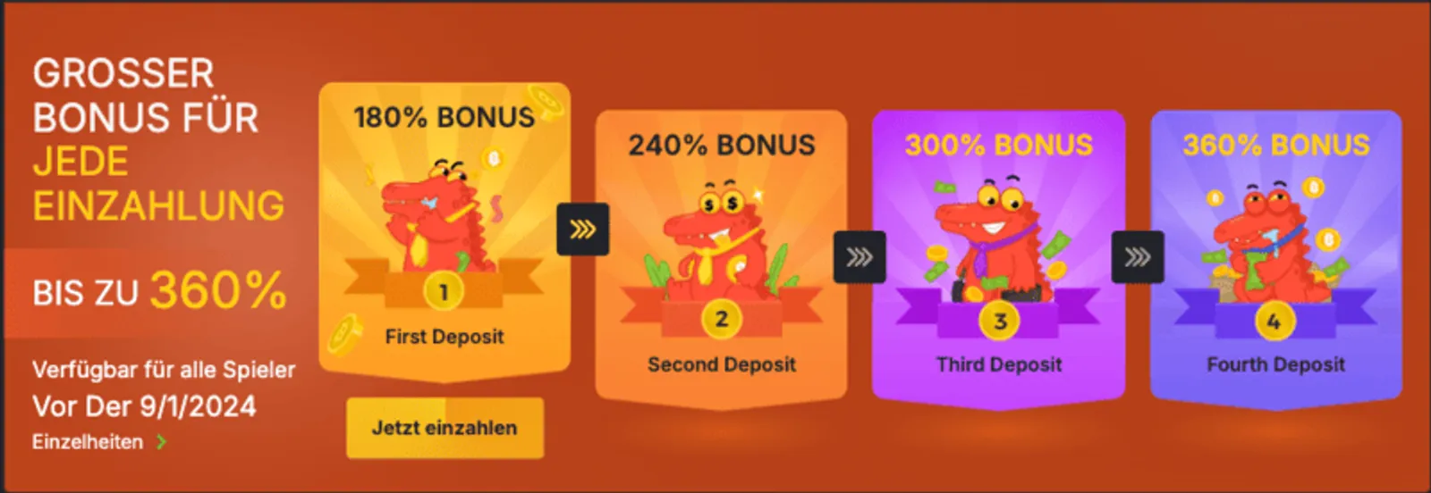 BC Game Casino Willkommensbonus