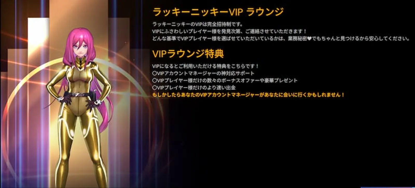 ラッキーニッキーボーナス　VIPプログラム