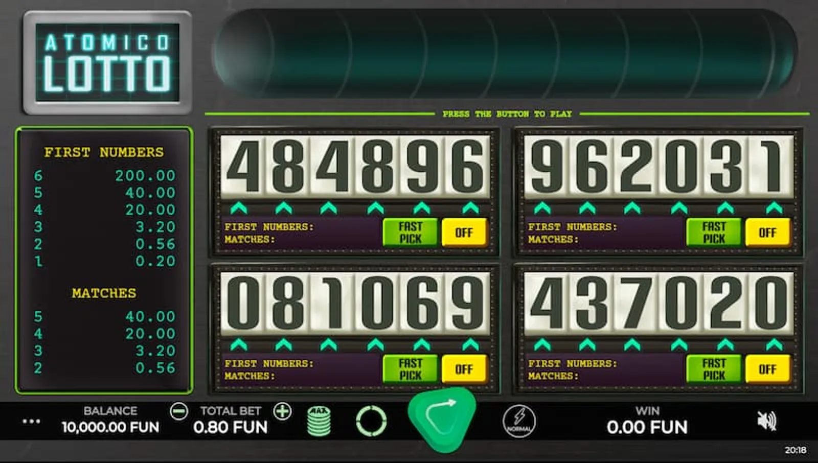 オンラインカジノゲーム　宝くじ