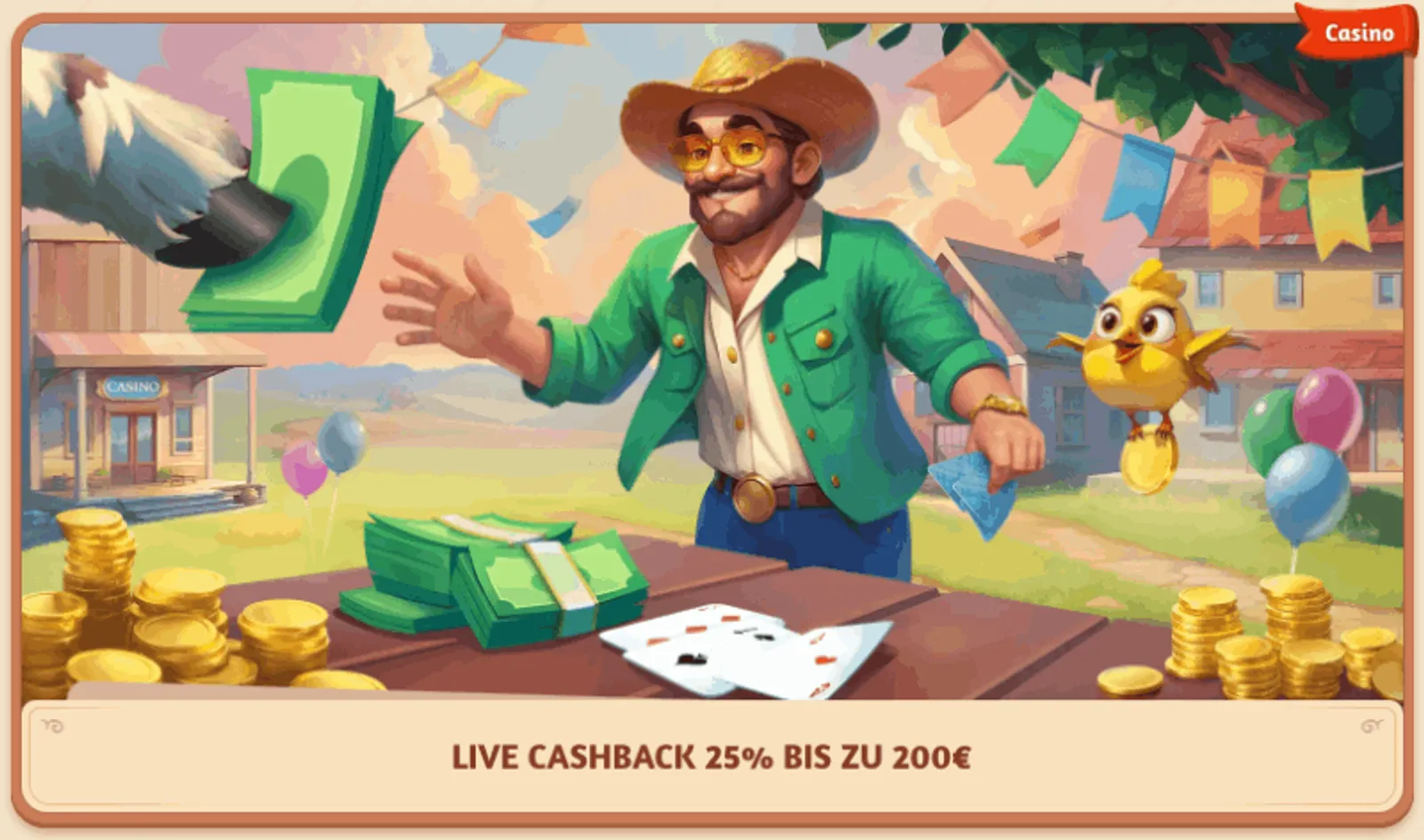 BillyBets Live Casino Cashback