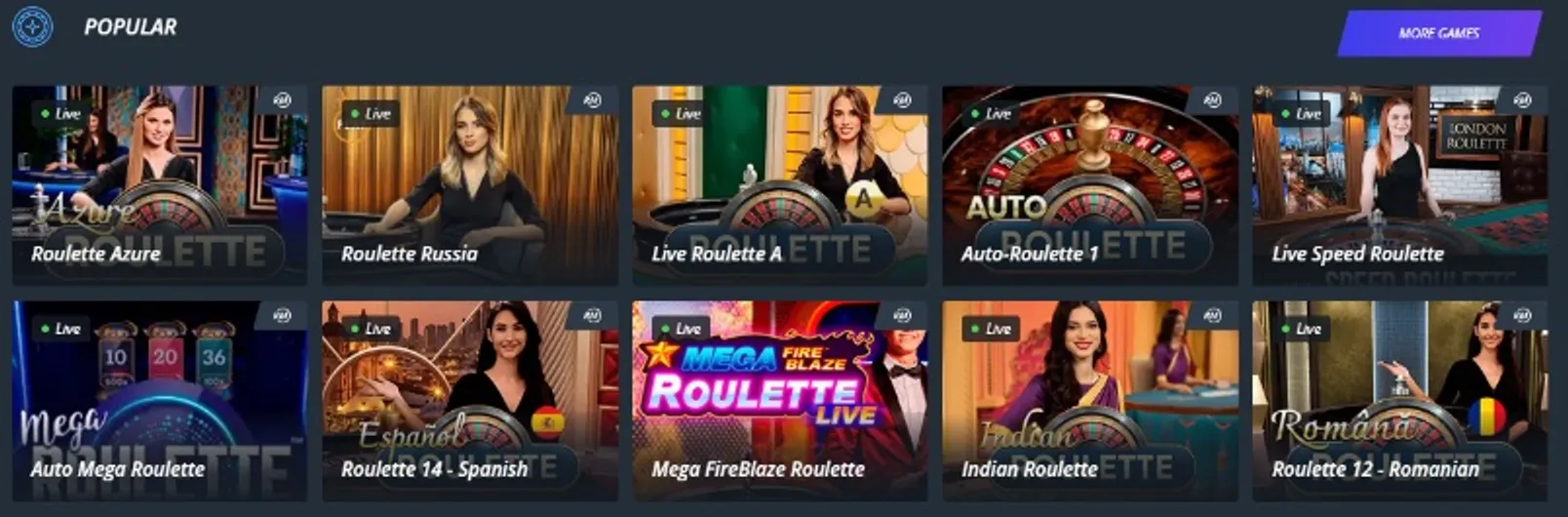 What live dealer games does JET Casino offer?