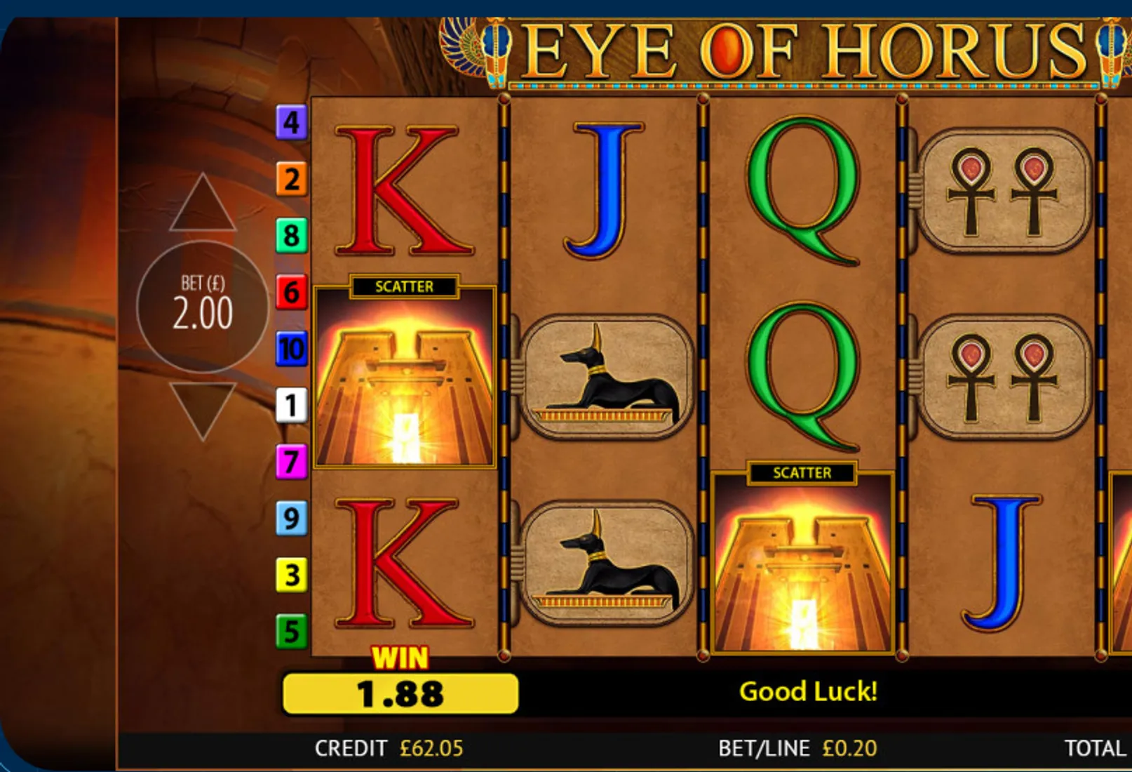 Eye of Horus Gameplay