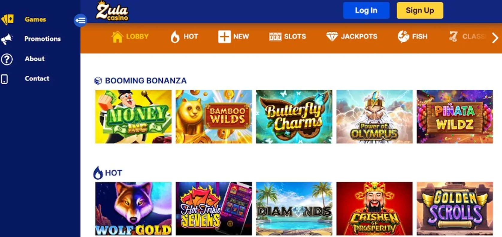 Games to play at Zula Casino