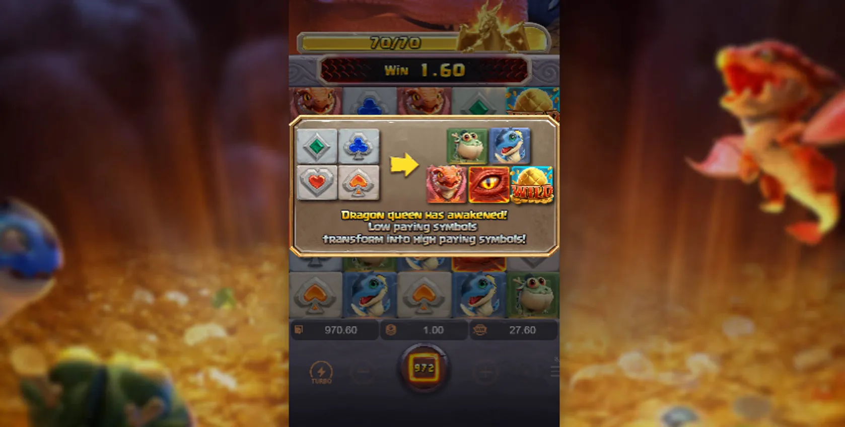 Función Dragon Queen en Dragon Hatch