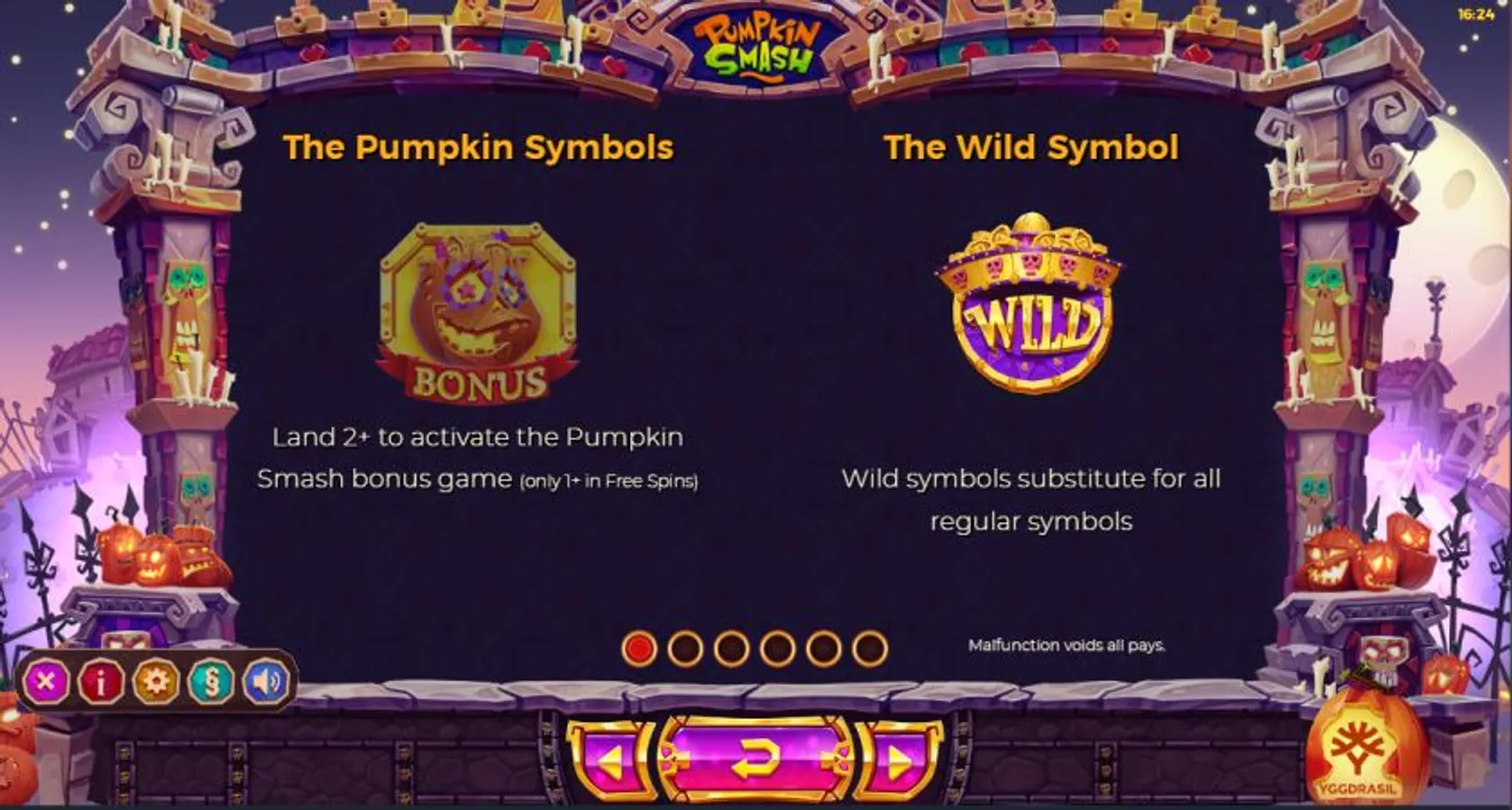 Pumkin smash bonuses