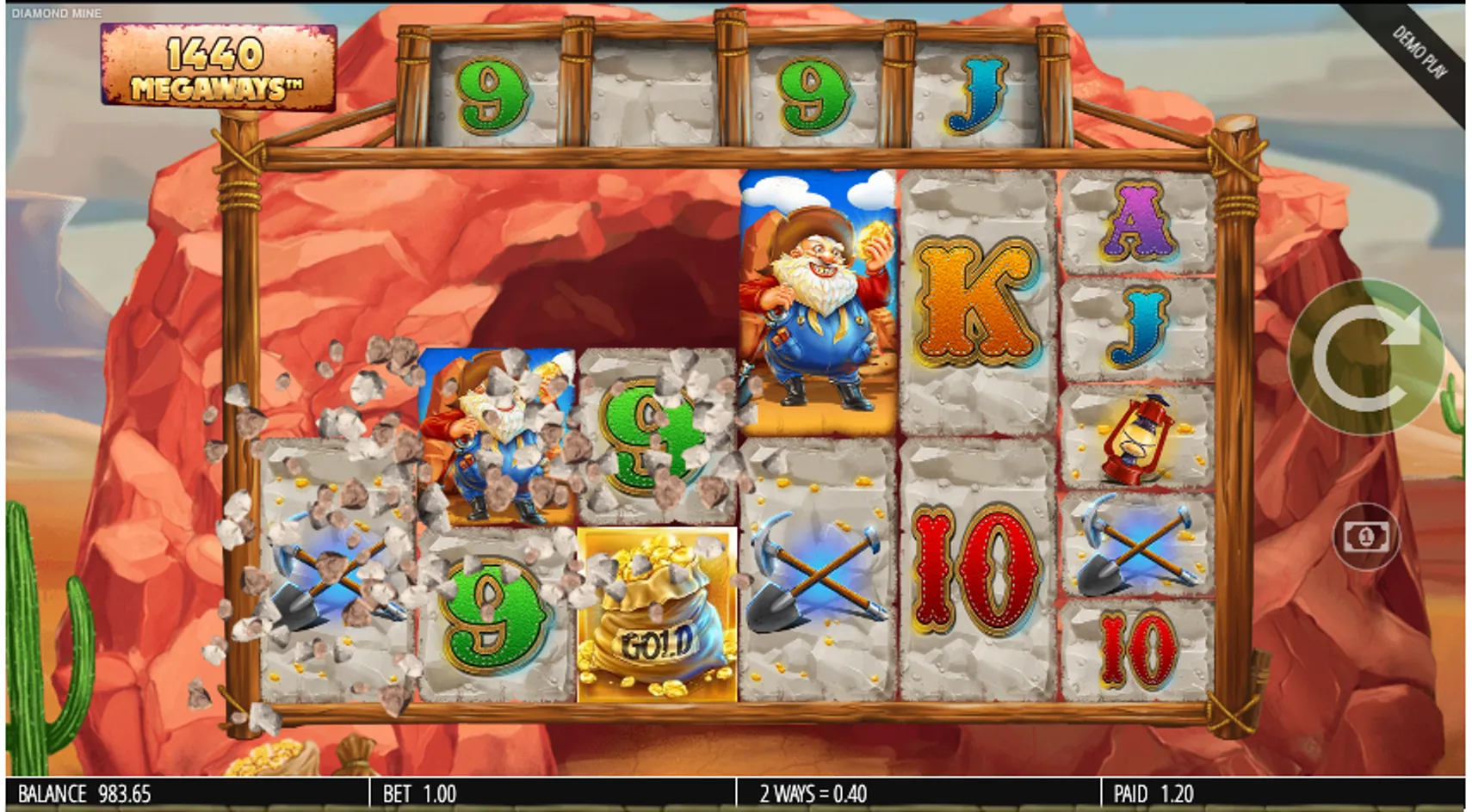 Diamond Mine Megaways Bonus