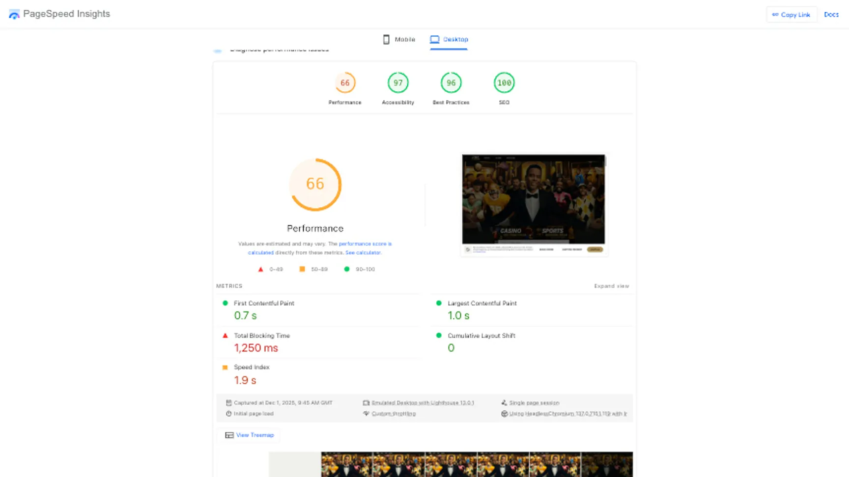 Site navigation and UX of BetMGM